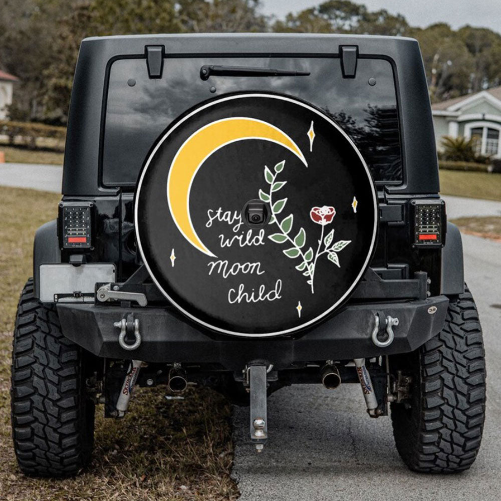 Stay Wild, Moon Child Camper Truck Car Spare Tire Cover Gift For Campers Nearkii