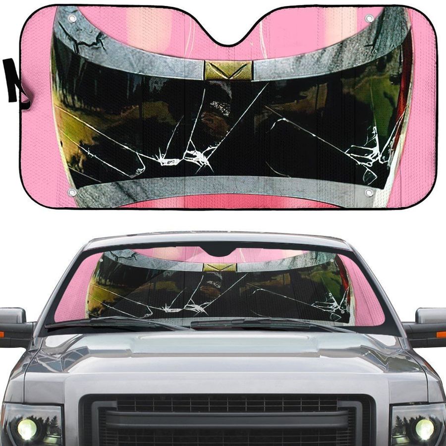 Power Rangers In Space Pink Ranger Custom Car Auto Sunshade Windshield Accessories Decor Gift Nearkii