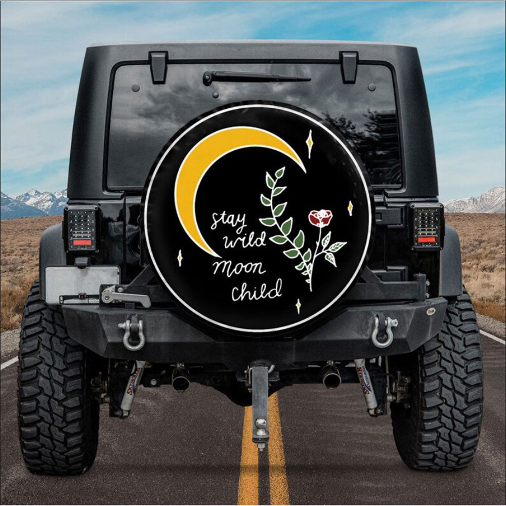 Stay Wild, Moon Child Camper Truck Car Spare Tire Cover Gift For Campers Nearkii