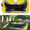 Power Rangers In Space Yellow Ranger Custom Car Auto Sunshade Windshield Accessories Decor Gift Nearkii