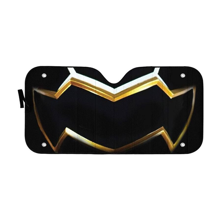 Power Rangers Megaforce Black Ranger Helmet Custom Car Auto Sunshade Windshield Accessories Decor Gift Nearkii