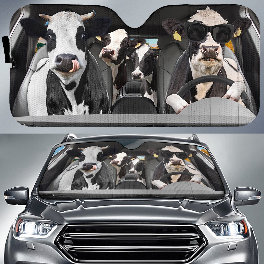 Driving Dairy Cows Car Auto Sunshades Nearkii