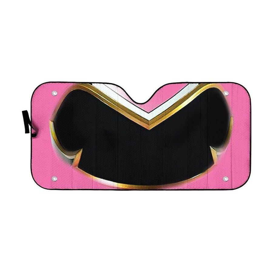 Power Rangers Megaforce Pink Ranger Helmet Custom Car Auto Sunshade Windshield Accessories Decor Gift Nearkii