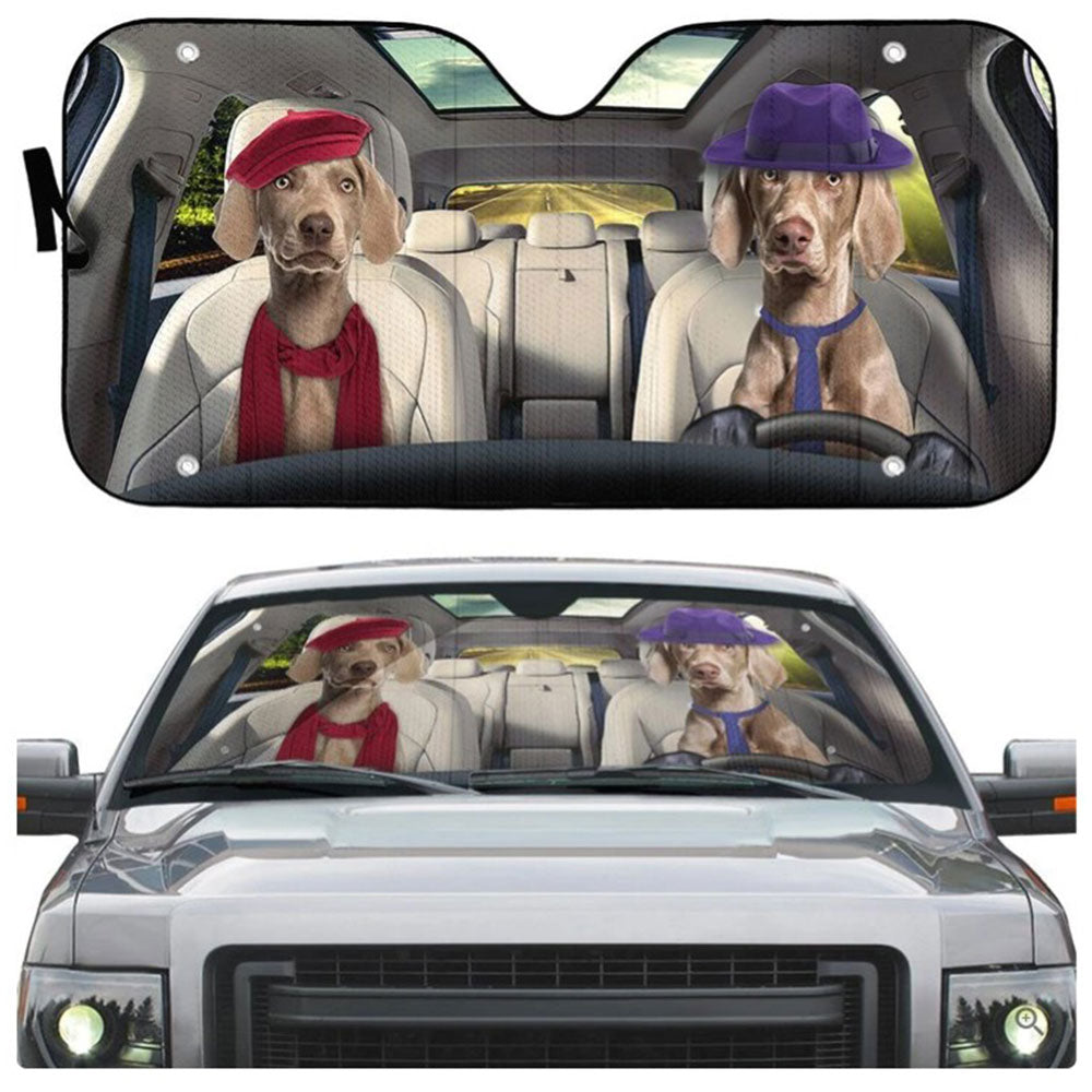 Weimaraner Dog Car Auto Sun Shades Windshield Accessories Decor Gift Nearkii