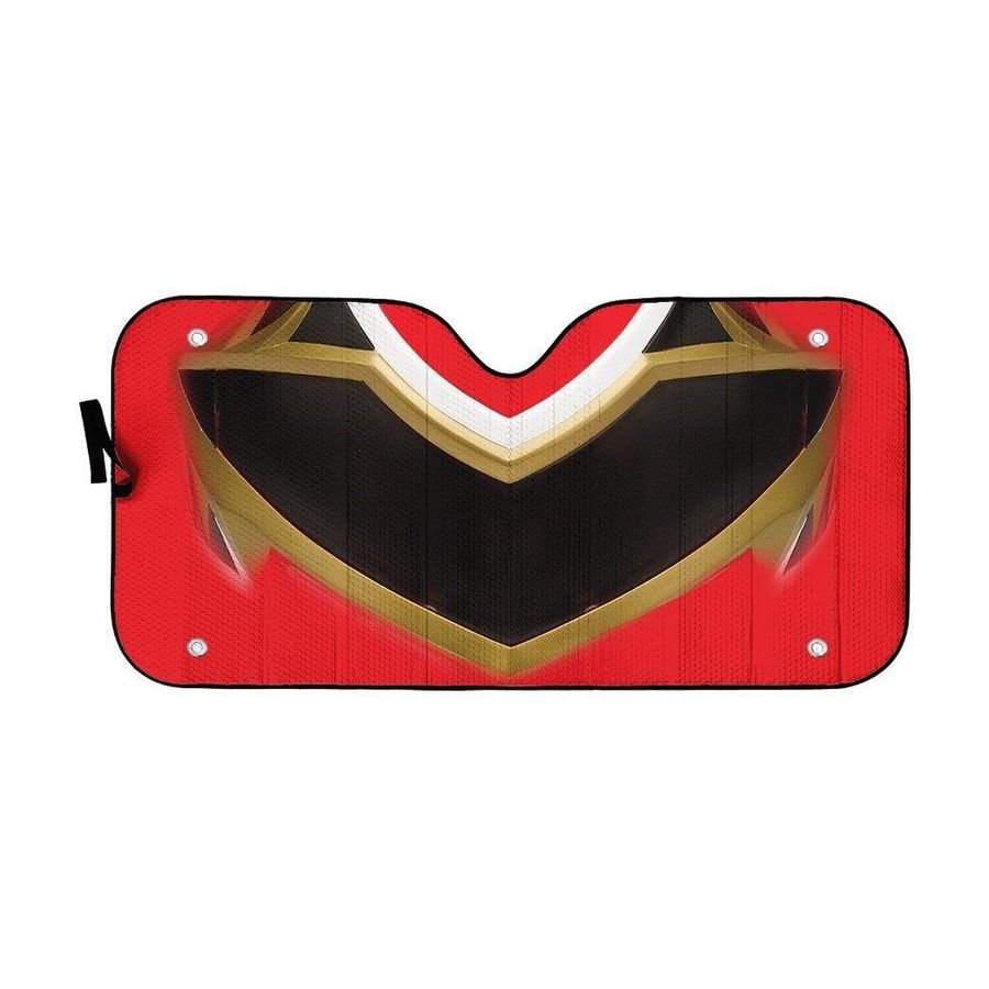 Power Rangers Megaforce Red Ranger Helmet Custom Car Auto Sunshade Windshield Accessories Decor Gift Nearkii