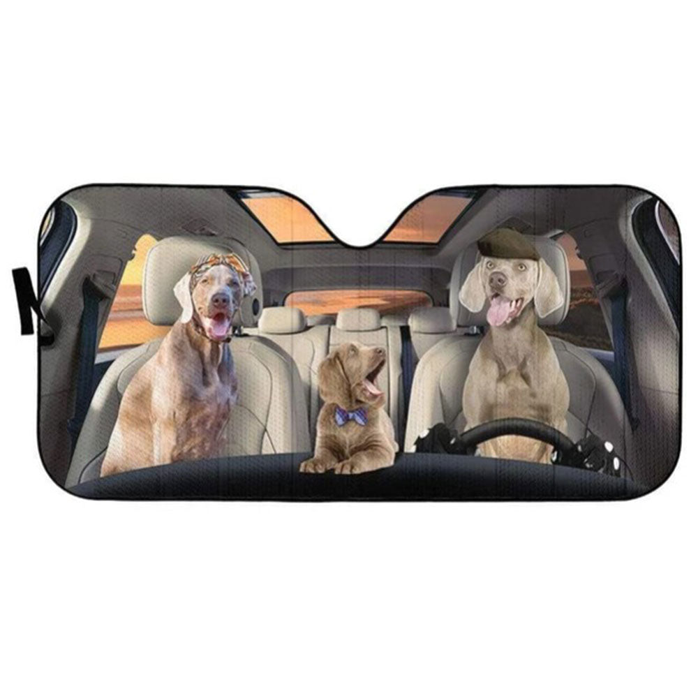 Weimaraner Dogs Custom Car Auto Sun Shades Windshield Accessories Decor Gift Nearkii