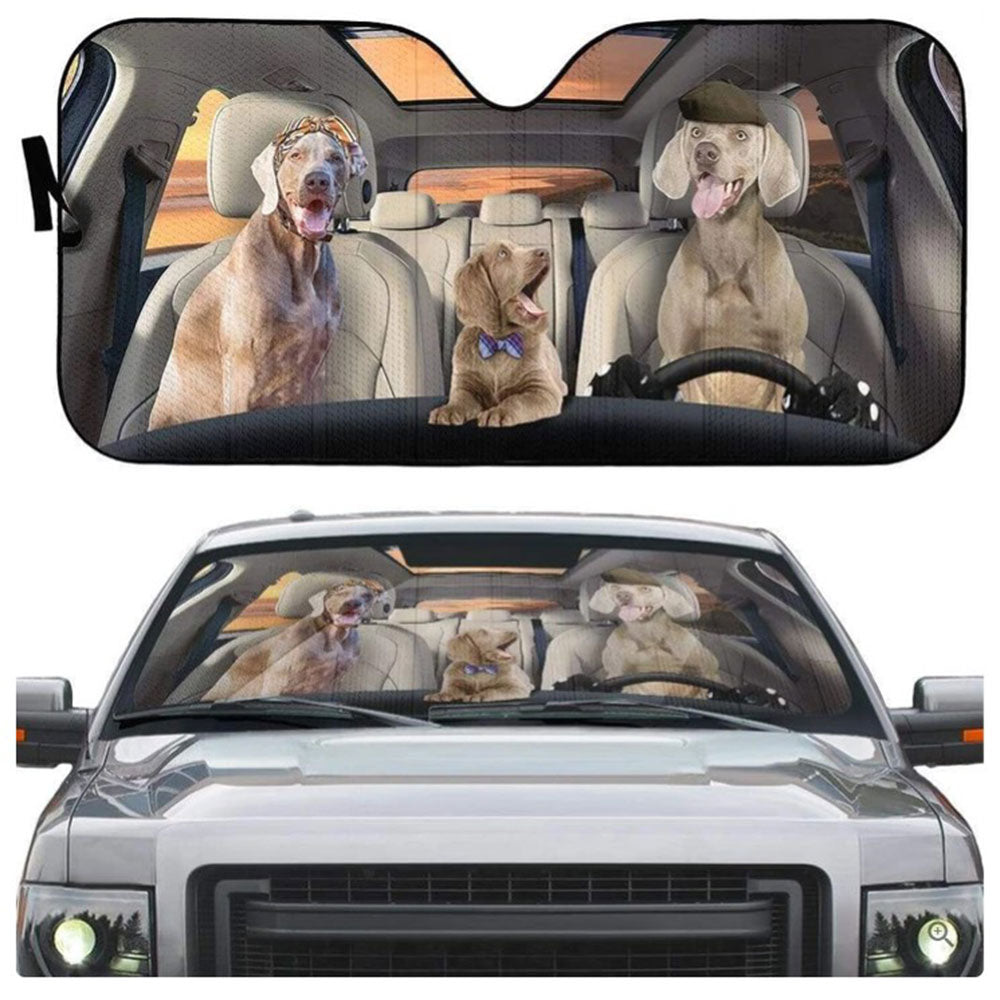 Weimaraner Dogs Custom Car Auto Sun Shades Windshield Accessories Decor Gift Nearkii