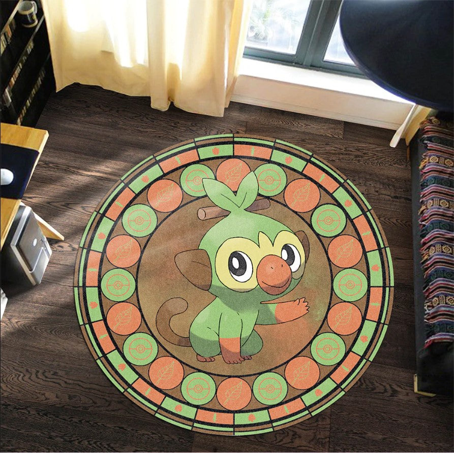 Pokemon Grooky Round Carpet Rug Bedroom Livingroom Home Decor