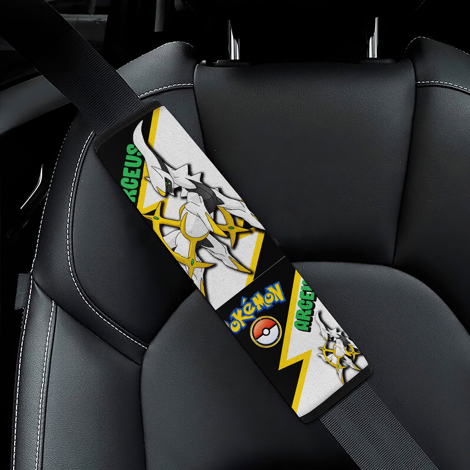 Arceus car seat belt covers Anime Pokemon Custom Car Accessories Nearkii