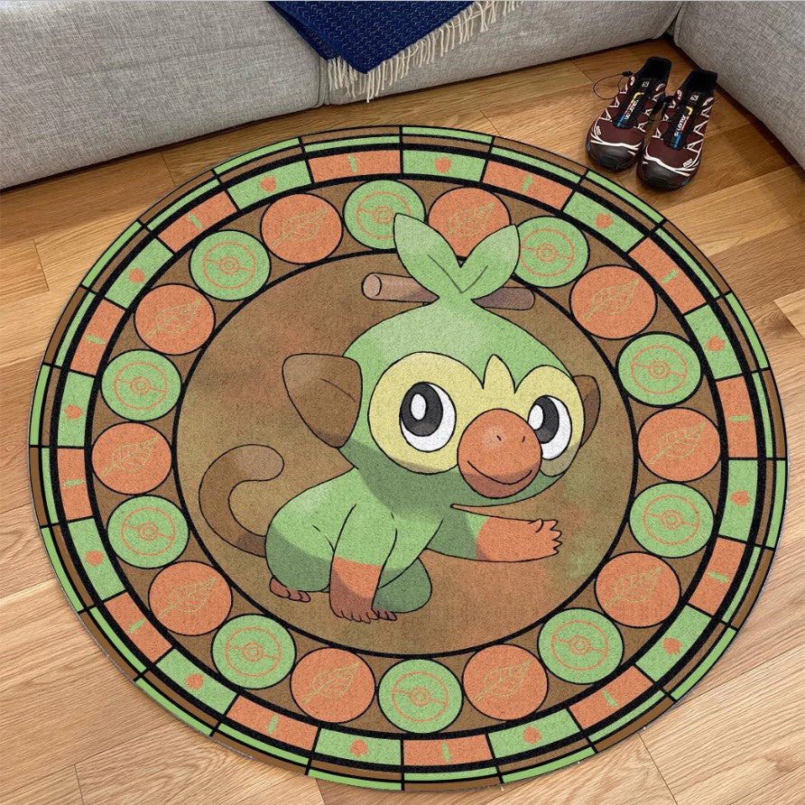 Pokemon Grooky Round Carpet Rug Bedroom Livingroom Home Decor