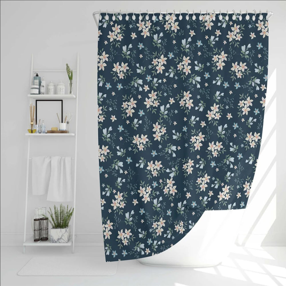 Flowers Pattern Shower Curtain