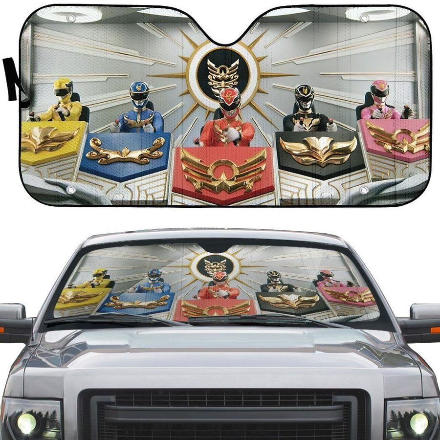 Power Rangers Megaforce Zord Cockpit Custom Car Auto Sunshade Windshield Accessories Decor Gift Nearkii