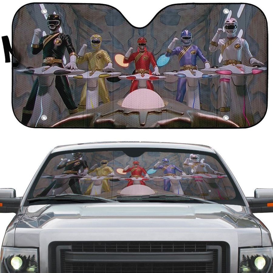 Power Rangers Wild Force Cockpit Custom Car Auto Sunshade Windshield Accessories Decor Gift Nearkii