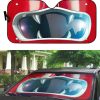 Power Rangers Wild Force Red Ranger Custom Car Auto Sunshade Windshield Accessories Decor Gift Nearkii