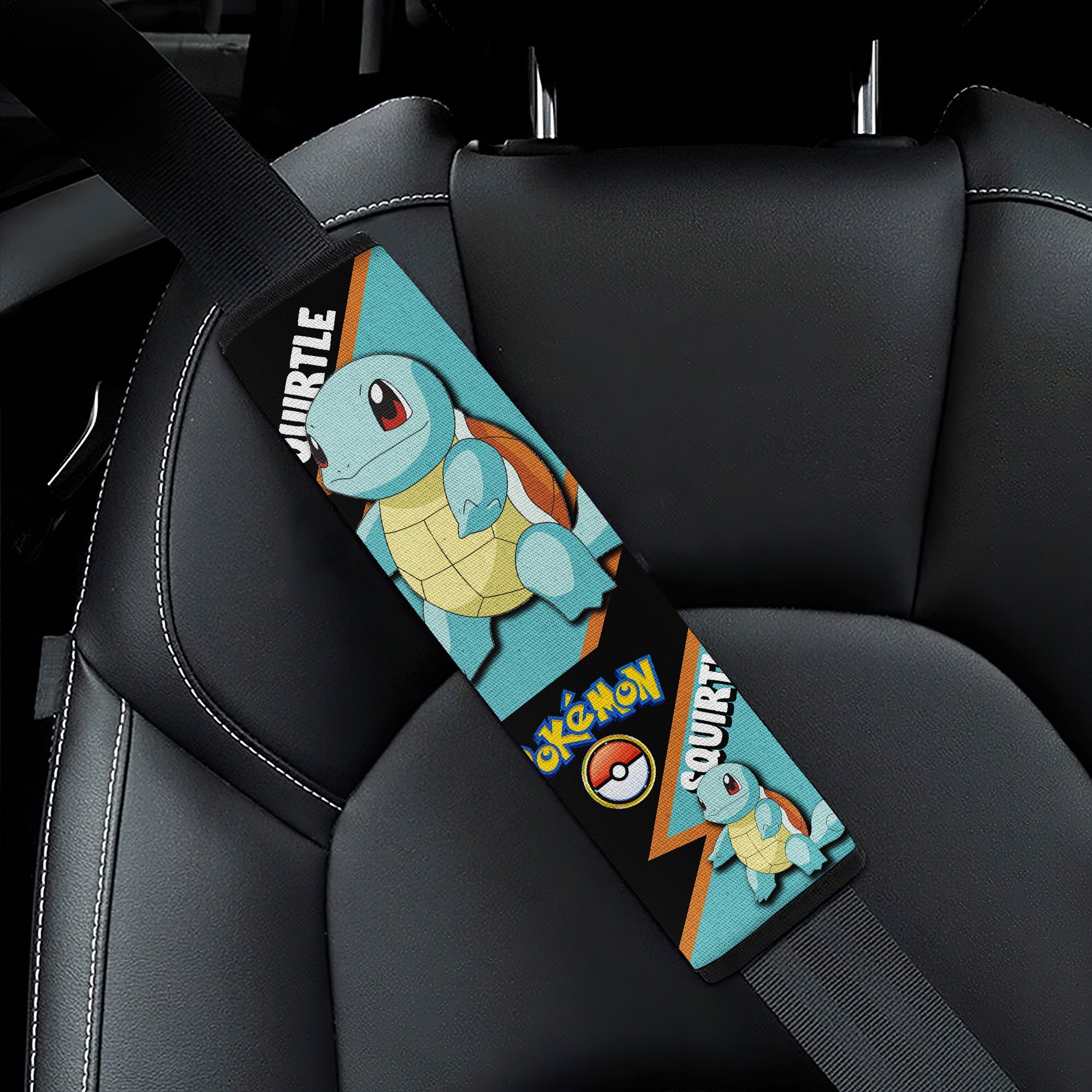 Squirtle car seat belt covers Anime Pokemon Custom Car Accessories Nearkii