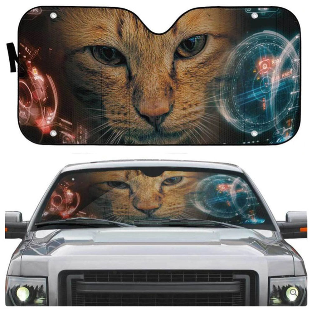 Cool Cat Car Auto Sun Shades Windshield Accessories Decor Gift Nearkii