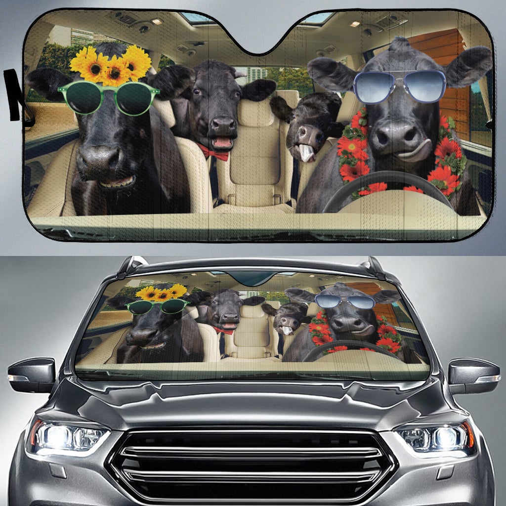 Driving Black Angus Car Auto Sunshades Nearkii