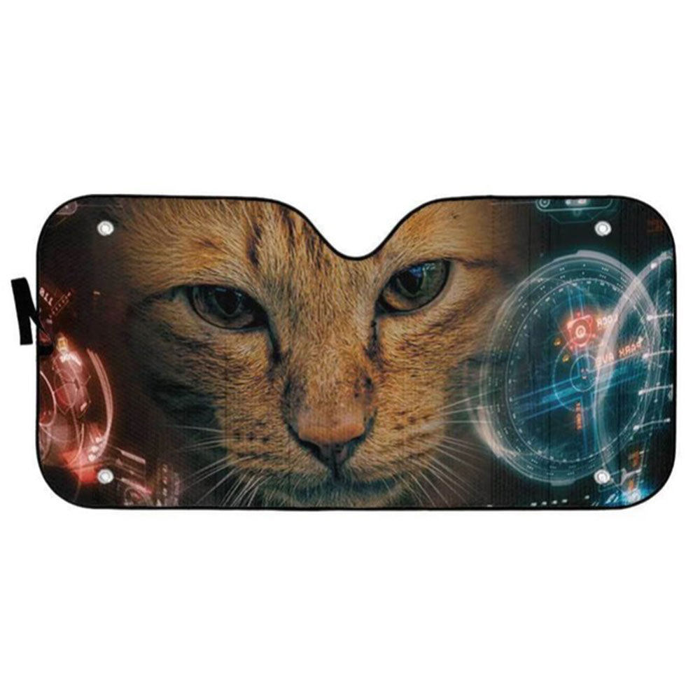 Cool Cat Car Auto Sun Shades Windshield Accessories Decor Gift Nearkii