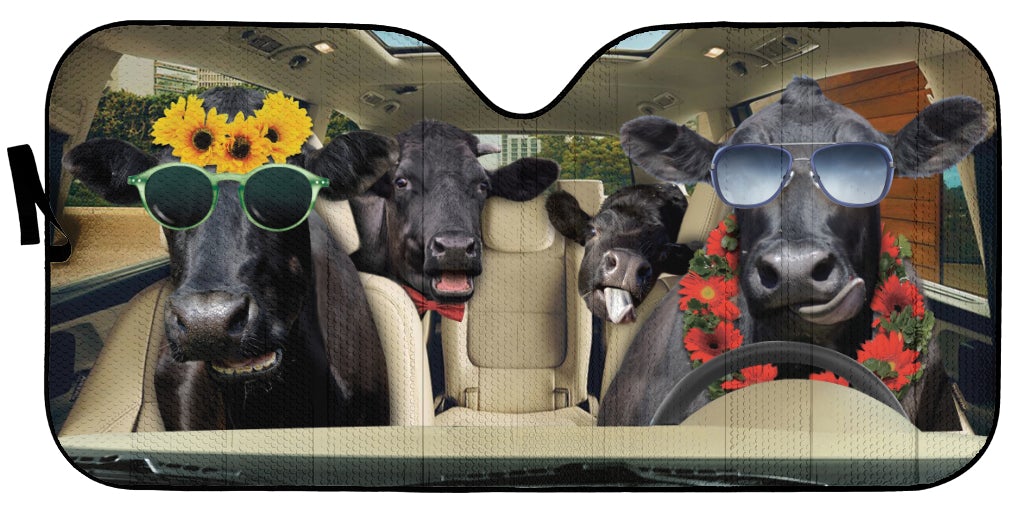 Driving Black Angus Car Auto Sunshades Nearkii