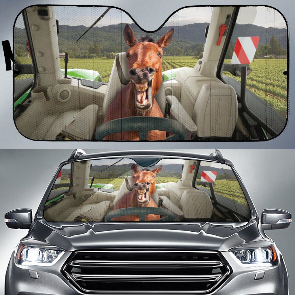 Driving Horses Tractor Car Auto Sunshades Nearkii