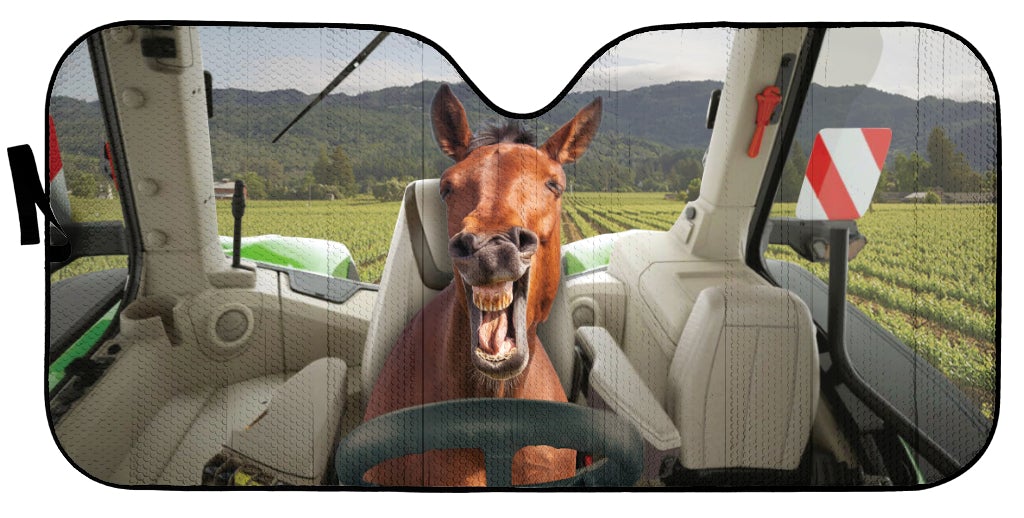 Driving Horses Tractor Car Auto Sunshades Nearkii