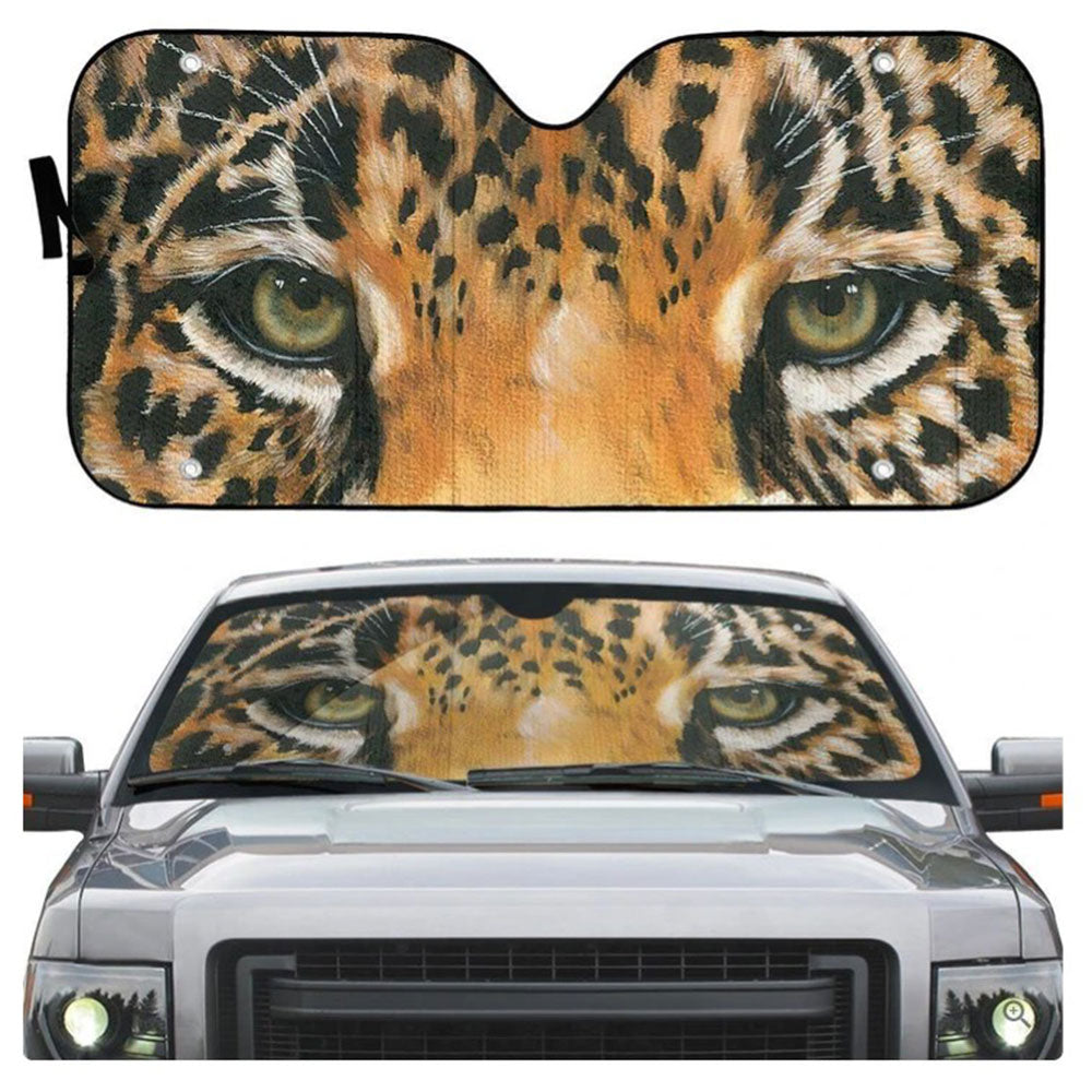 Leopard Eyes Car Auto Sun Shades Windshield Accessories Decor Gift Nearkii