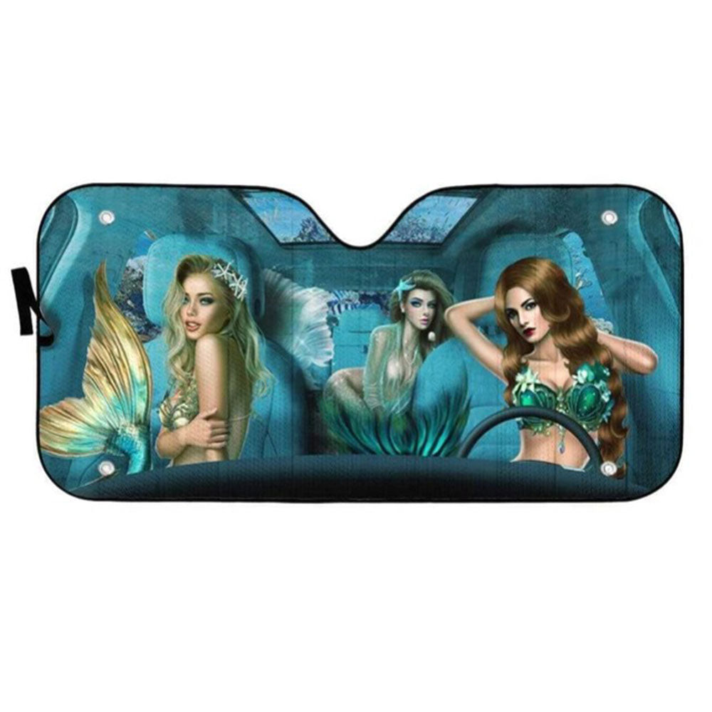 Mermaid Custom Car Auto Sun Shades Windshield Accessories Decor Gift Nearkii