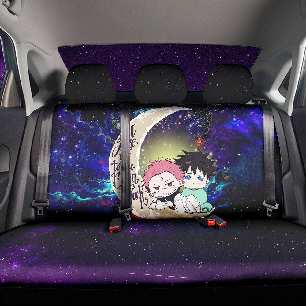 Jujutsu Kaisen Gojo Sukuna Chibi Anime Love You To The Moon Galaxy Premium Custom Car Back Seat Covers Decor Protectors Nearkii