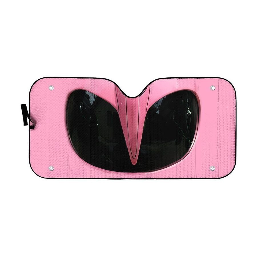 Mighty Morphin Pink Power Ranger Helmet Custom Car Auto Sunshade Windshield Accessories Decor Gift Nearkii