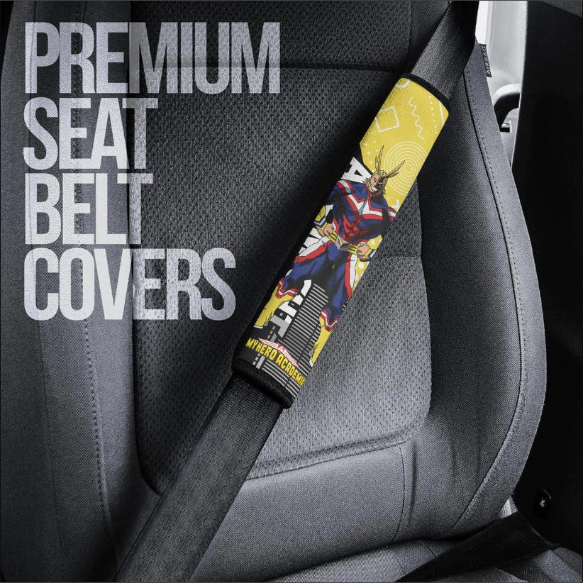 All Might Anime My Hero Academia Car Seat Belt Cover Custom Car Accessories Nearkii