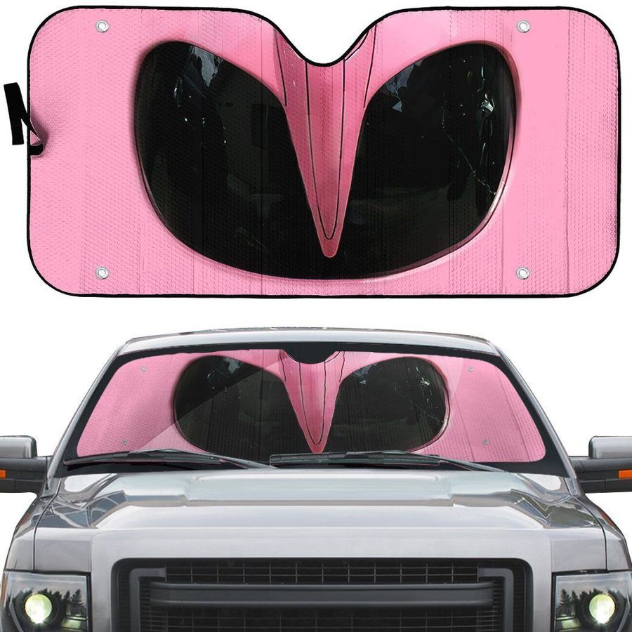 Mighty Morphin Pink Power Ranger Helmet Custom Car Auto Sunshade Windshield Accessories Decor Gift Nearkii