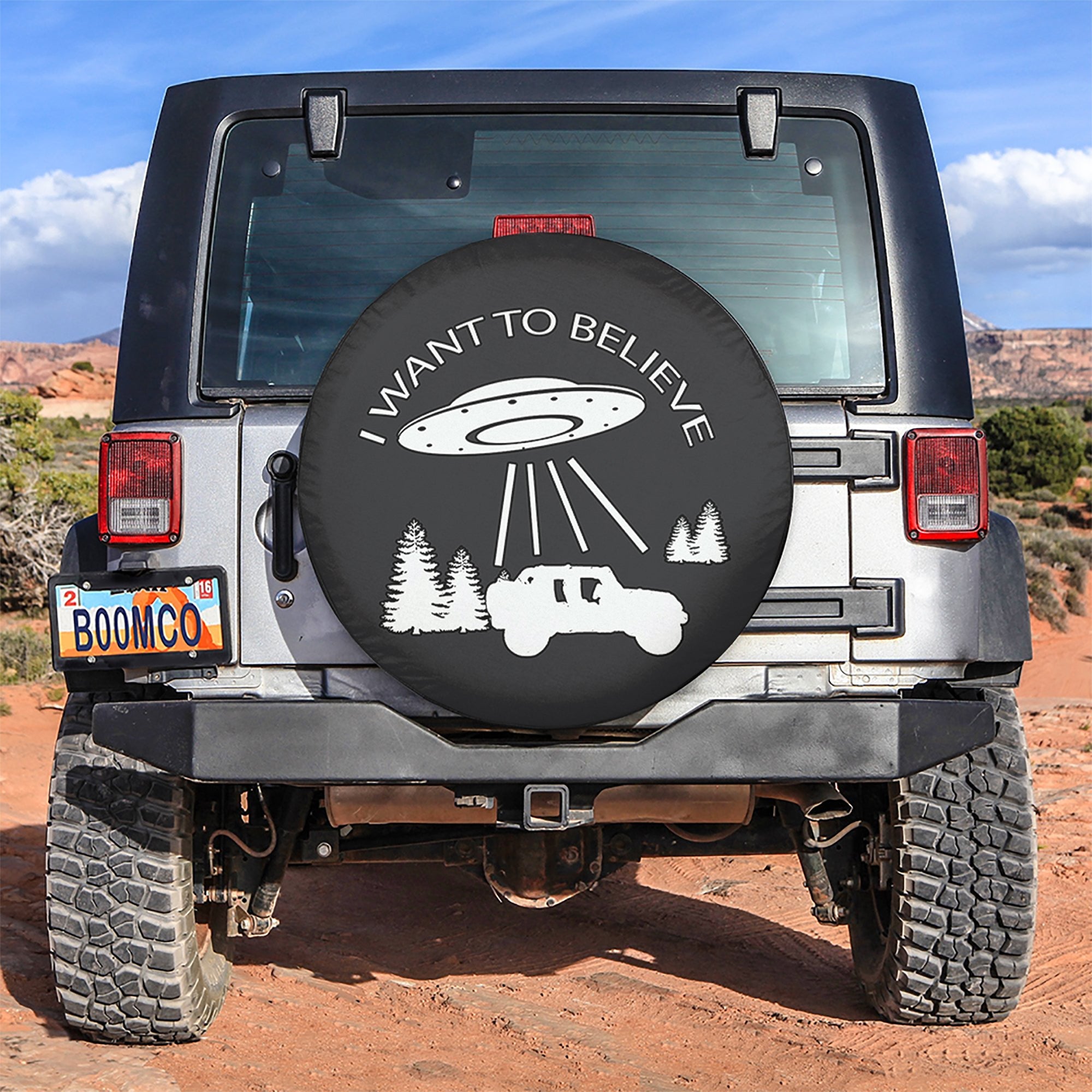 I Want to Believe Alien Car Spare Tire Gift For Campers Nearkii