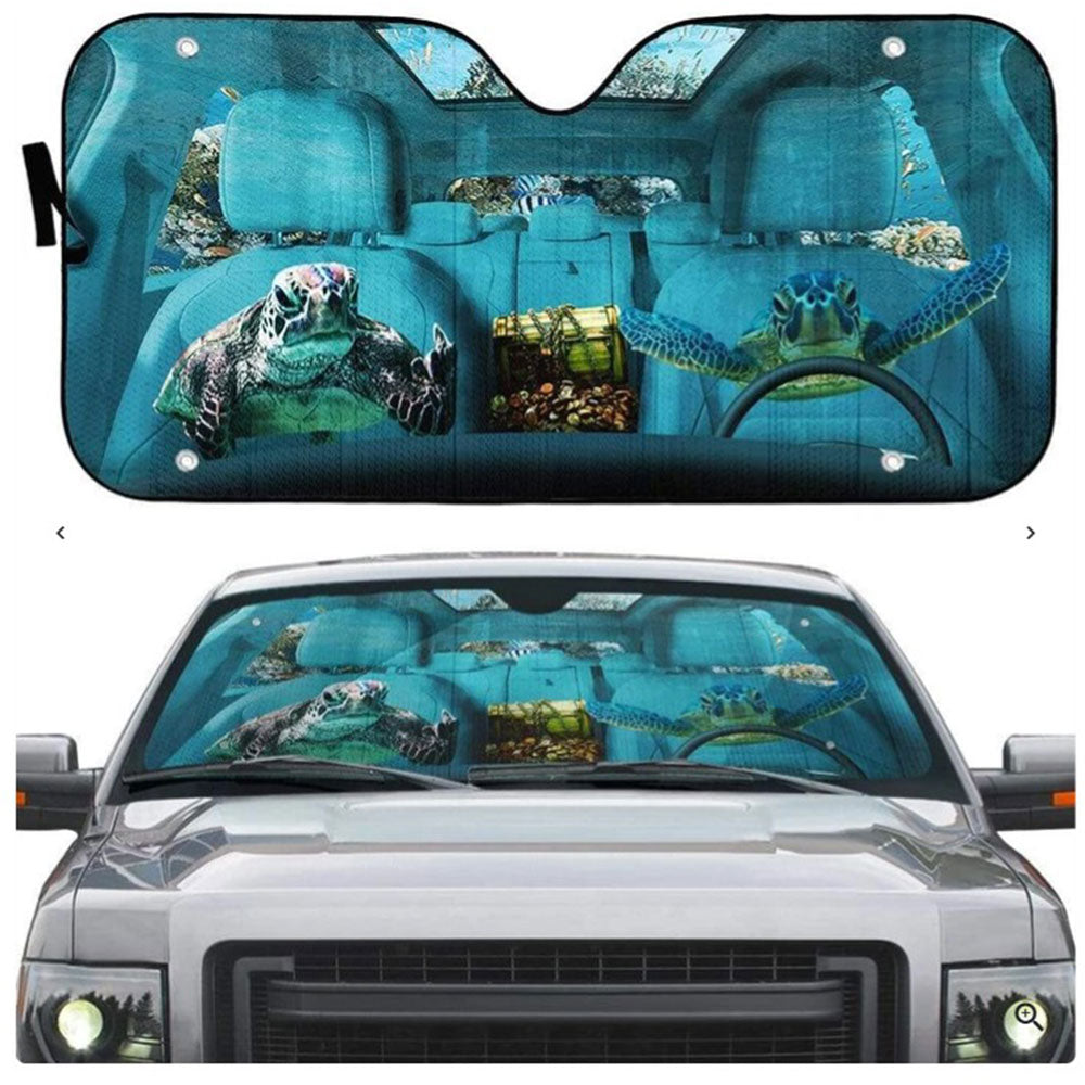 Turtle Custom Car Auto Sun Shades Windshield Accessories Decor Gift Nearkii