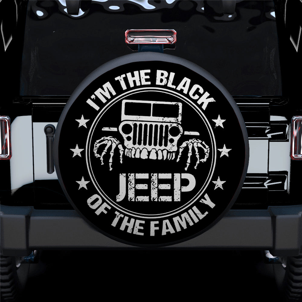 I Am The Black Jeep Of The Family Car Spare Tire Covers Gift For Campers Nearkii