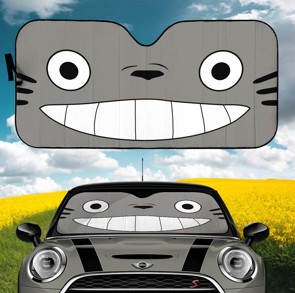 My Neighbor Totoro Face Car Auto Sunshades Nearkii