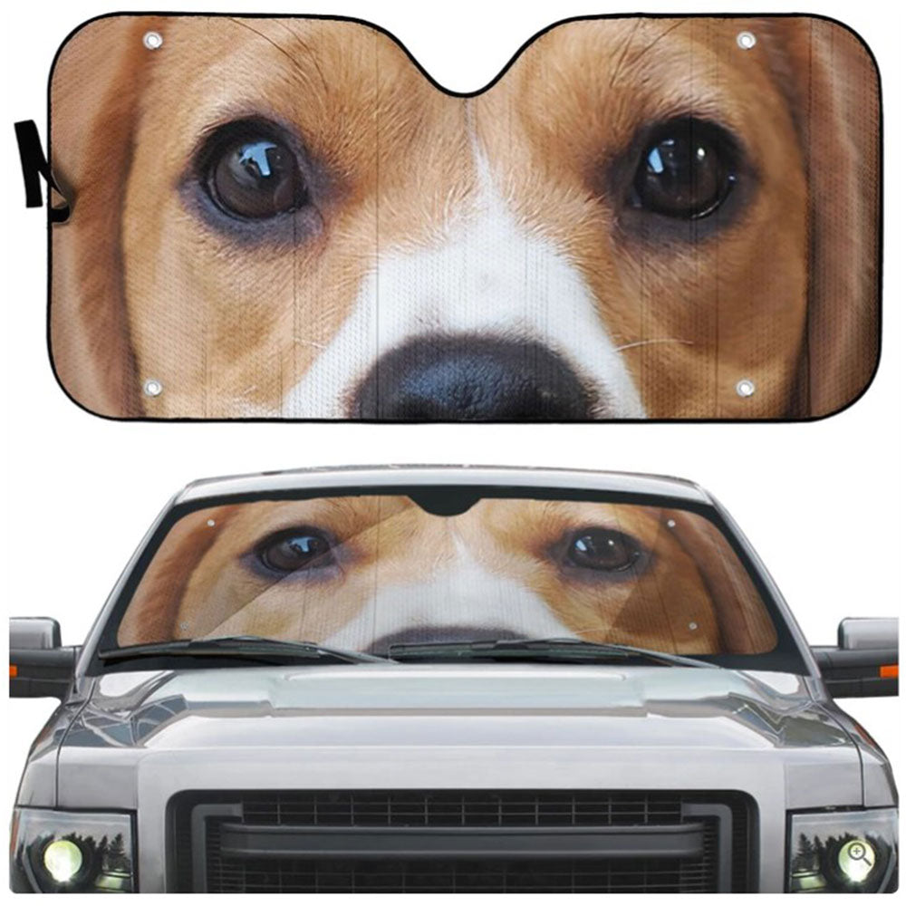 Beagle Dog Eyes Custom Car Auto Sun Shades Windshield Accessories Decor Gift Nearkii