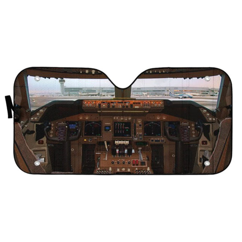 Boeing 721 Airplane Cockpit Custom Car Auto Sun Shades Windshield Accessories Decor Gift Nearkii