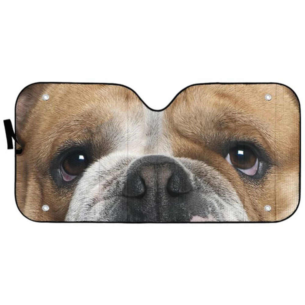 Bulldog Eyes Custom Car Auto Sun Shades Windshield Accessories Decor Gift Nearkii