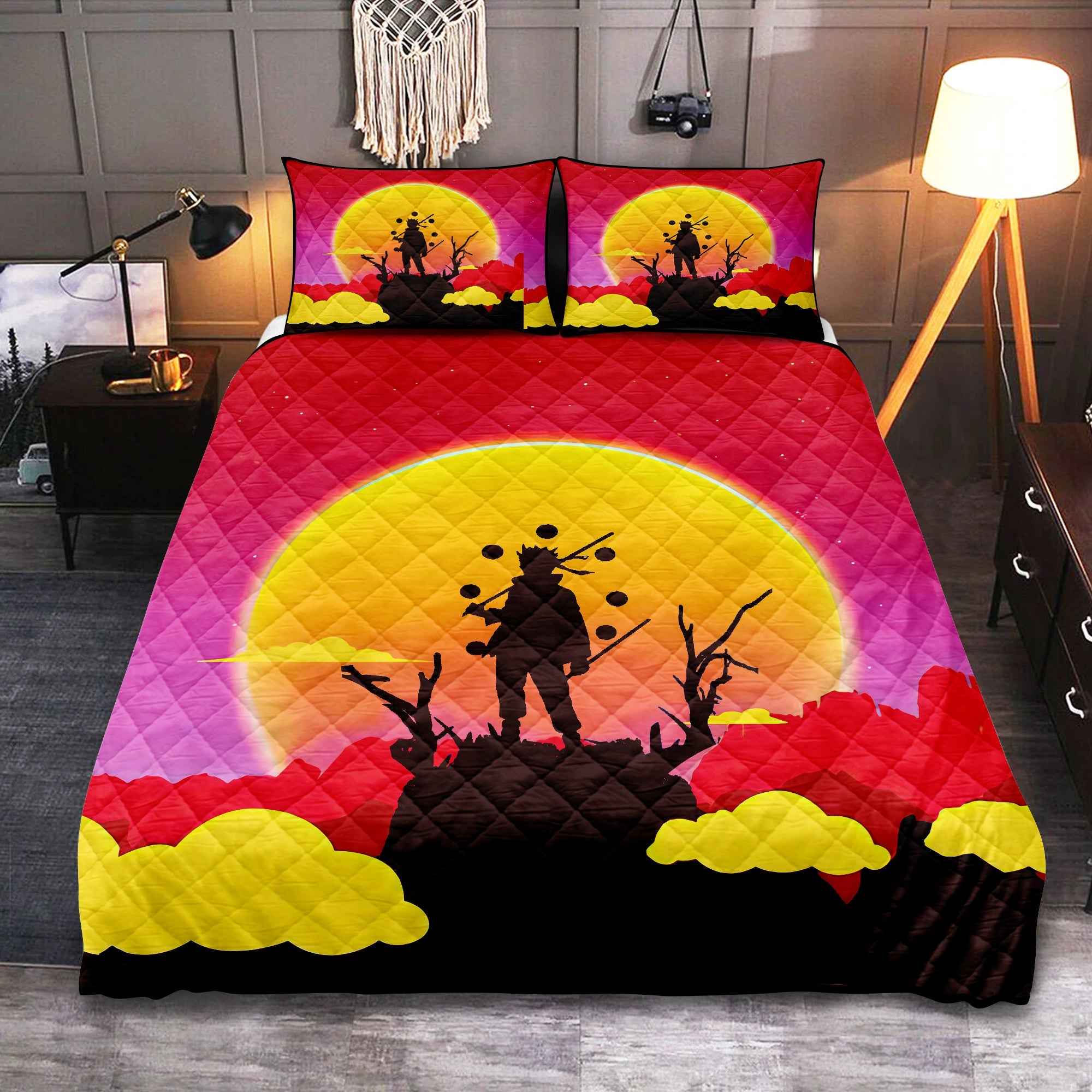 Naruto Anime Sunset Quilt Bed Sets Nearkii