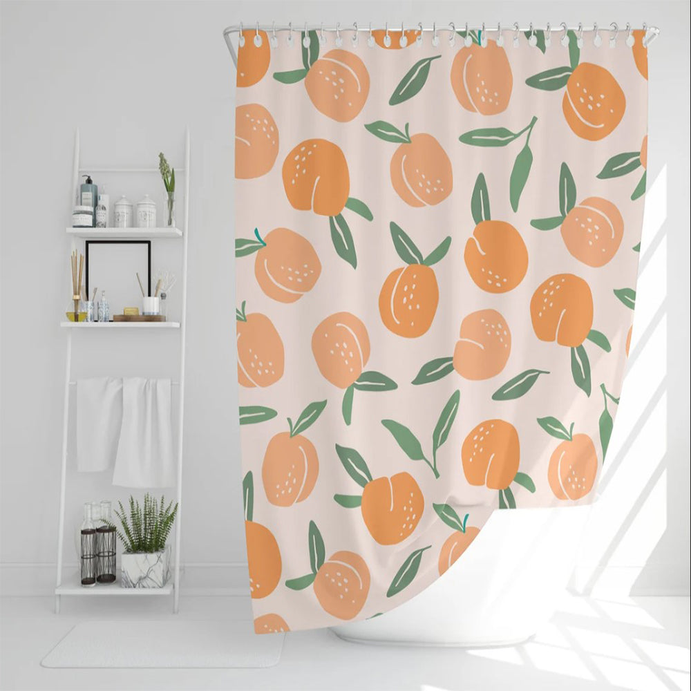 Orange Shower Curtain