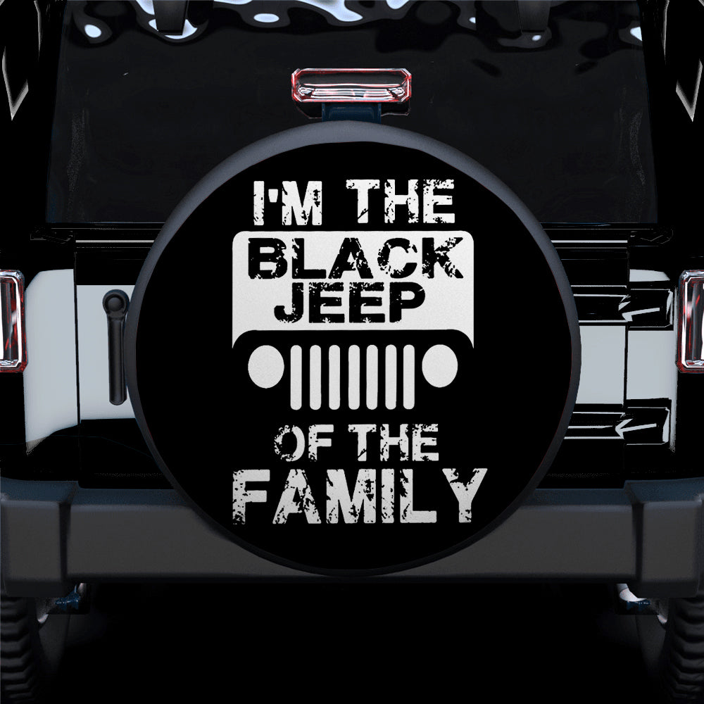 I Am The Black Jeep Car Spare Tire Covers Gift For Campers Nearkii