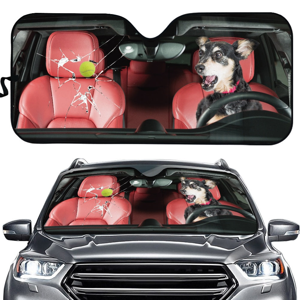 Funny Dog Driving Car Auto Sunshades Nearkii