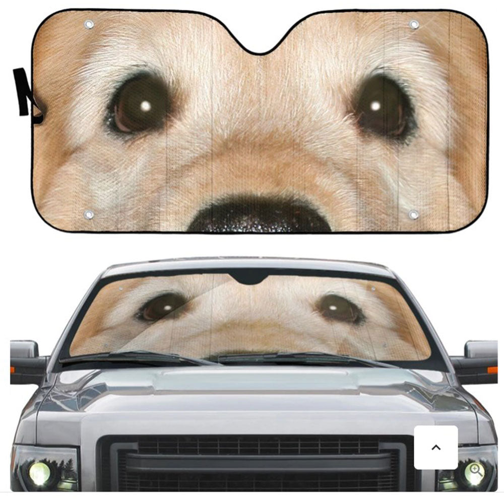 Golden Retriever Dog Eyes Custom Car Auto Sun Shades Windshield Accessories Decor Gift Nearkii