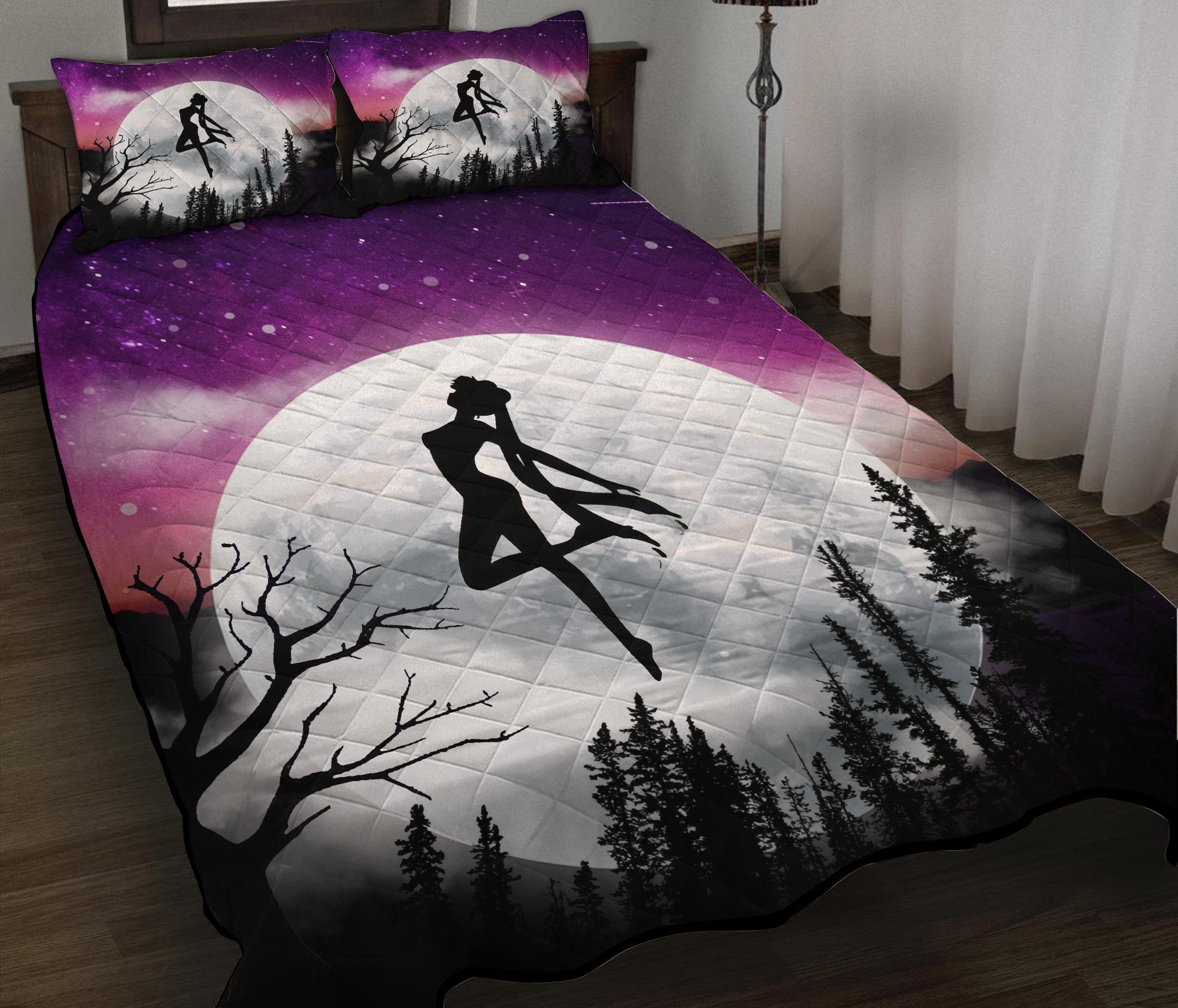 Sailor Moon Anime Night Quilt Bed Sets Nearkii