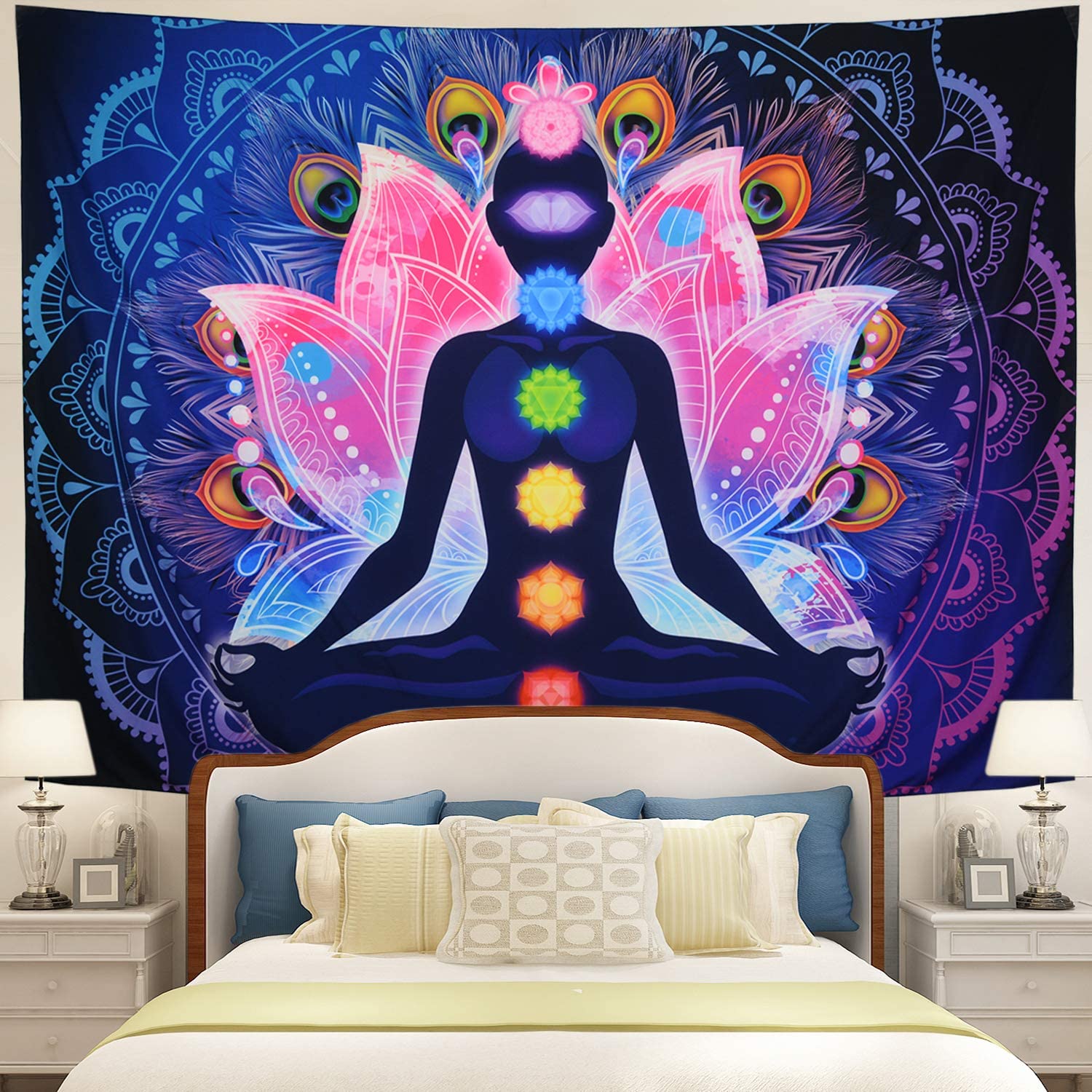 Yoga Meditation Wall Hanging Tapestry Room Decor Nearkii