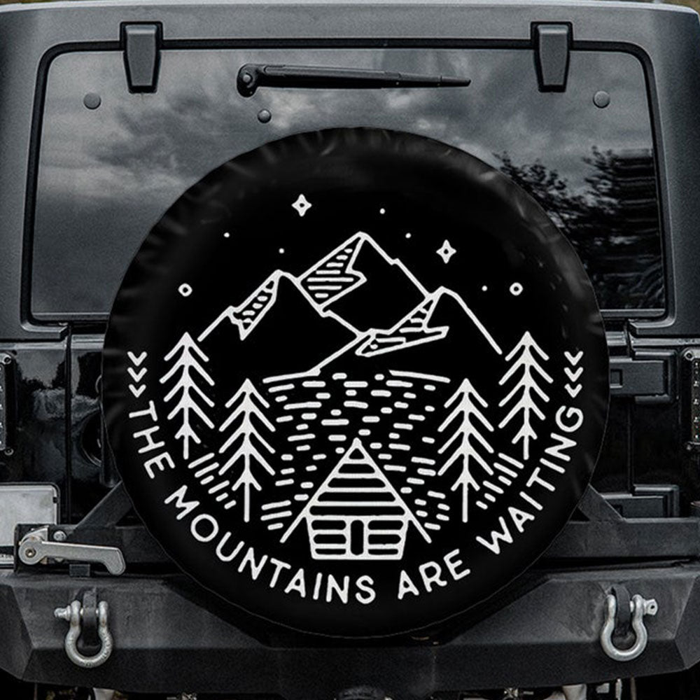 The Mountain Are Waiting Jeep Car Spare Tire Cover Gift For Campers Nearkii