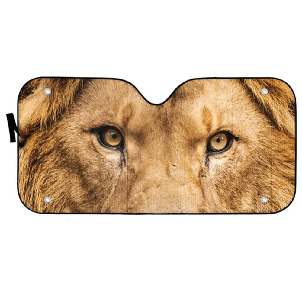 Through The Eyes Of A Lion Custom Car Auto Sun Shades Windshield Accessories Decor Gift Nearkii