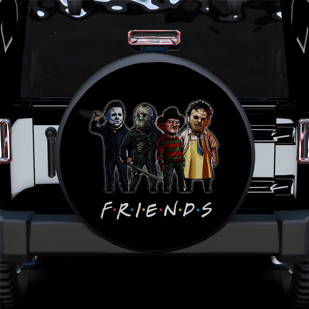 Horror Movie Characters F.R.I.E.N.D.S Car Spare Tire Covers Gift For Campers Nearkii