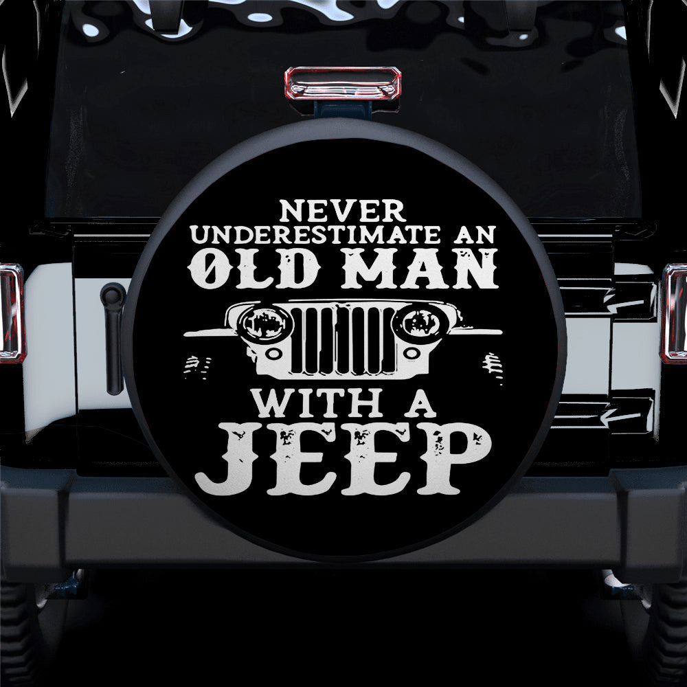 Old Man With A Jeep Car Spare Tire Covers Gift For Campers Nearkii