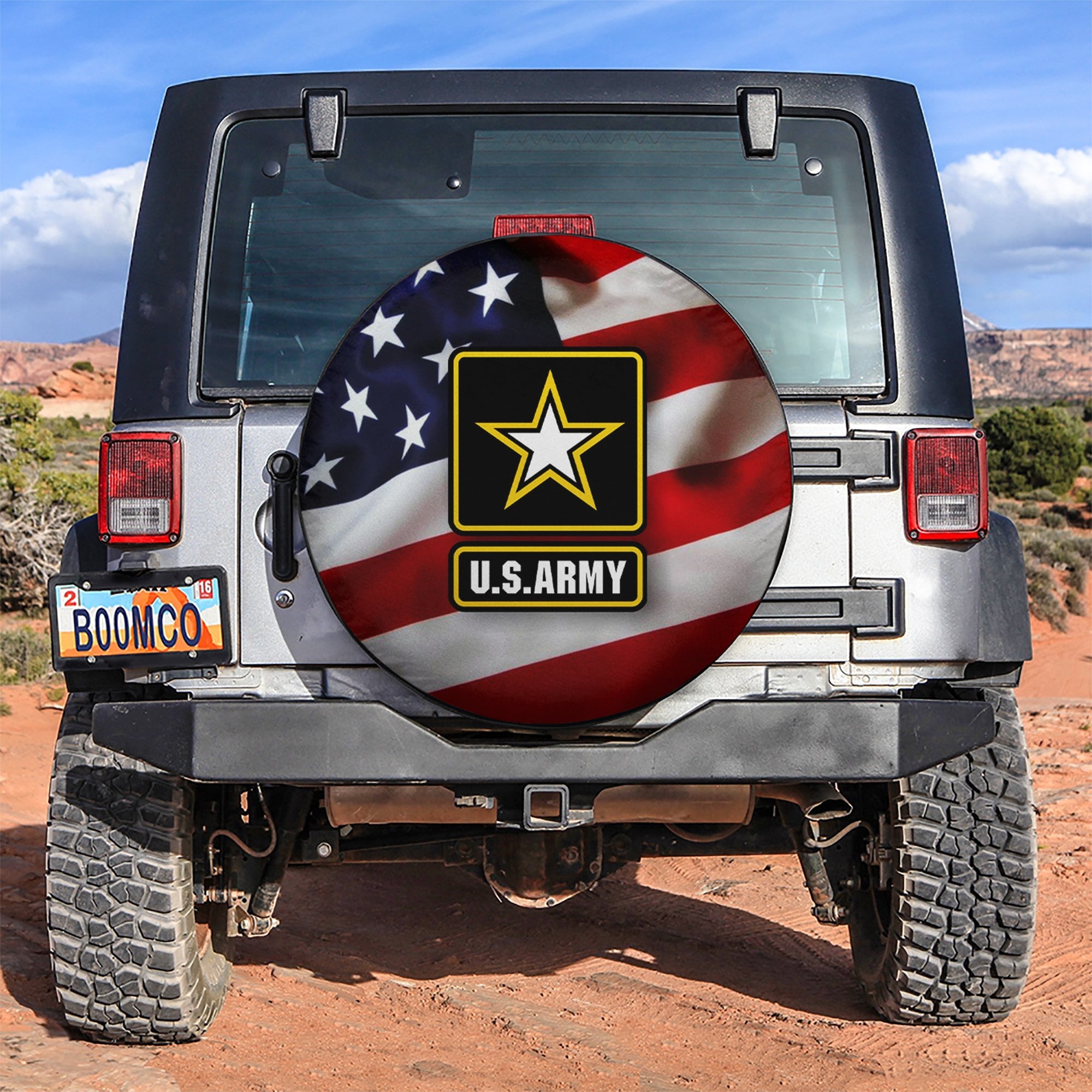 U.S Army Flag Car Spare Tire Covers Gift For Campers Nearkii